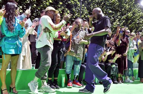 kanye crying louis vuitton|Virgil Abloh and Kanye Share Emotional Moment at Louis Vuitton .